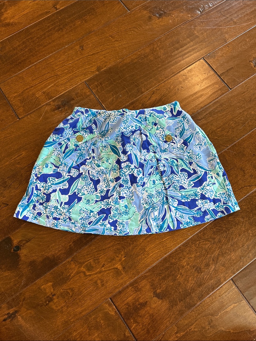 Lilly Pulitzer Blue Floral Women's Skort